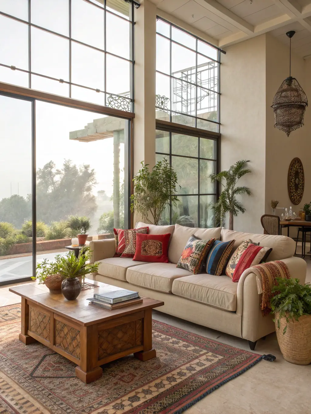 A cozy living room with hardwood floors, custom paint, and elegant trim, illustrating a classic living room finishing package.